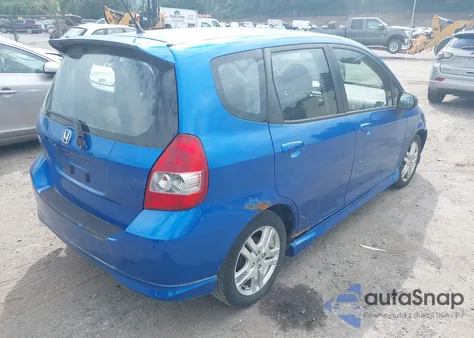 2007 Honda Fit Sport из США, поврежденный, VIN JHMGD38607S050925